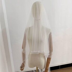 Elegant White Bridal Veil